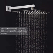 Bostingner Wall Mounted Extension Shower Head Arm Square Shower Arm 16 Inch - bostingner
