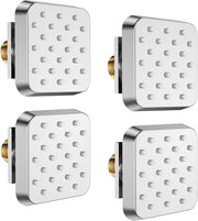 Bostingner Shower Jets Body Spray Spa Massage Jets 3 Inch Square Chrome 4PCS - bostingner