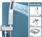 Bostingner Shower Faucet Set Ceiling Mount Shower System 10 Inch Brushed Nickel - bostingner
