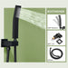 Bostingner Shower System with Body Spray Jets Wall Mounted Black 10 Inch - bostingner