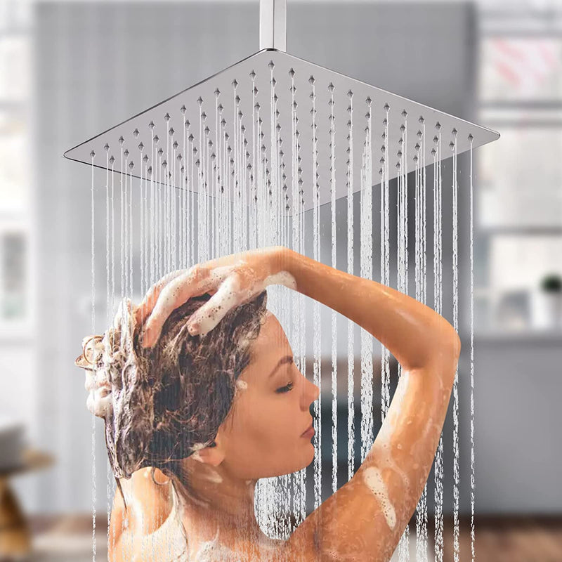 Bostingner Shower Body Sprays Systems with Tub Spout Ceiling Mount Chrome 10 Inch - bostingner