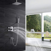 Bostingner Shower Body Sprays Systems with Tub Spout Ceiling Mount Chrome 10 Inch - bostingner