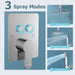 Bostingner Shower Faucet Set Ceiling Mount Shower System 10 Inch Polished Chrome - bostingner