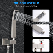 Bostingner Solid Brass Hand Held High Pressure Curved Shower Head - bostingner