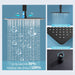 Bostingner Shower Faucet Set Ceiling Mount Shower System 10 Inch Matte Black - bostingner