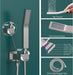 Bostingner Shower System Thermostatic with 6 Pcs Body Jets Wall Mounted Brushed Nickel 12 Inch - bostingner