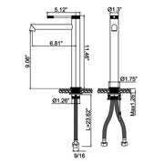 Bostingner Bathroom Faucet Gold Tall - Bostingner